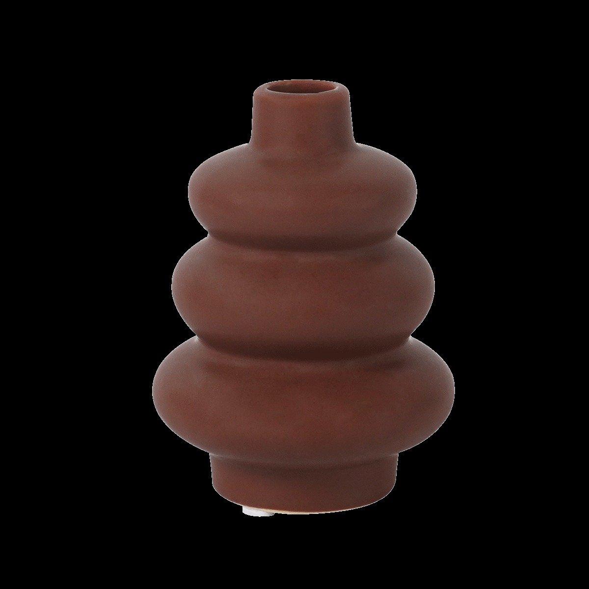 

Humps vase brown 8. 7x8. 7x12 cm