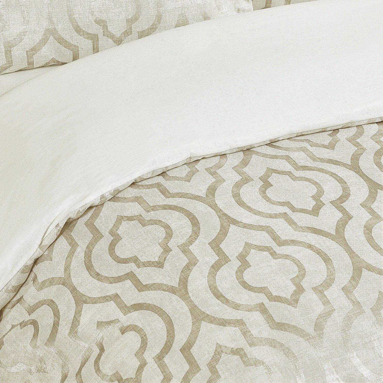 

Cloe 5pcs luxury jacquard duvet cover set white 240x260 cm