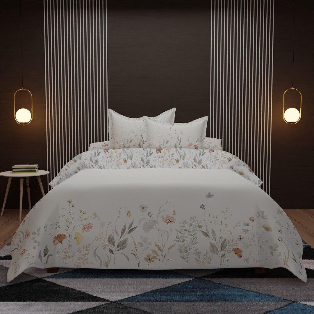 

Lush 5pcs comforter set white 240x260 cm