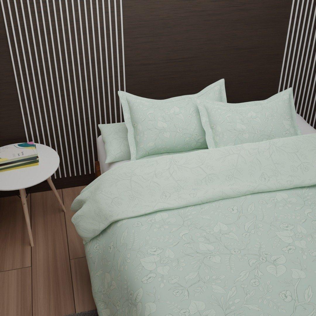 

Plant 5pcs comforter set beige 200x200 cm