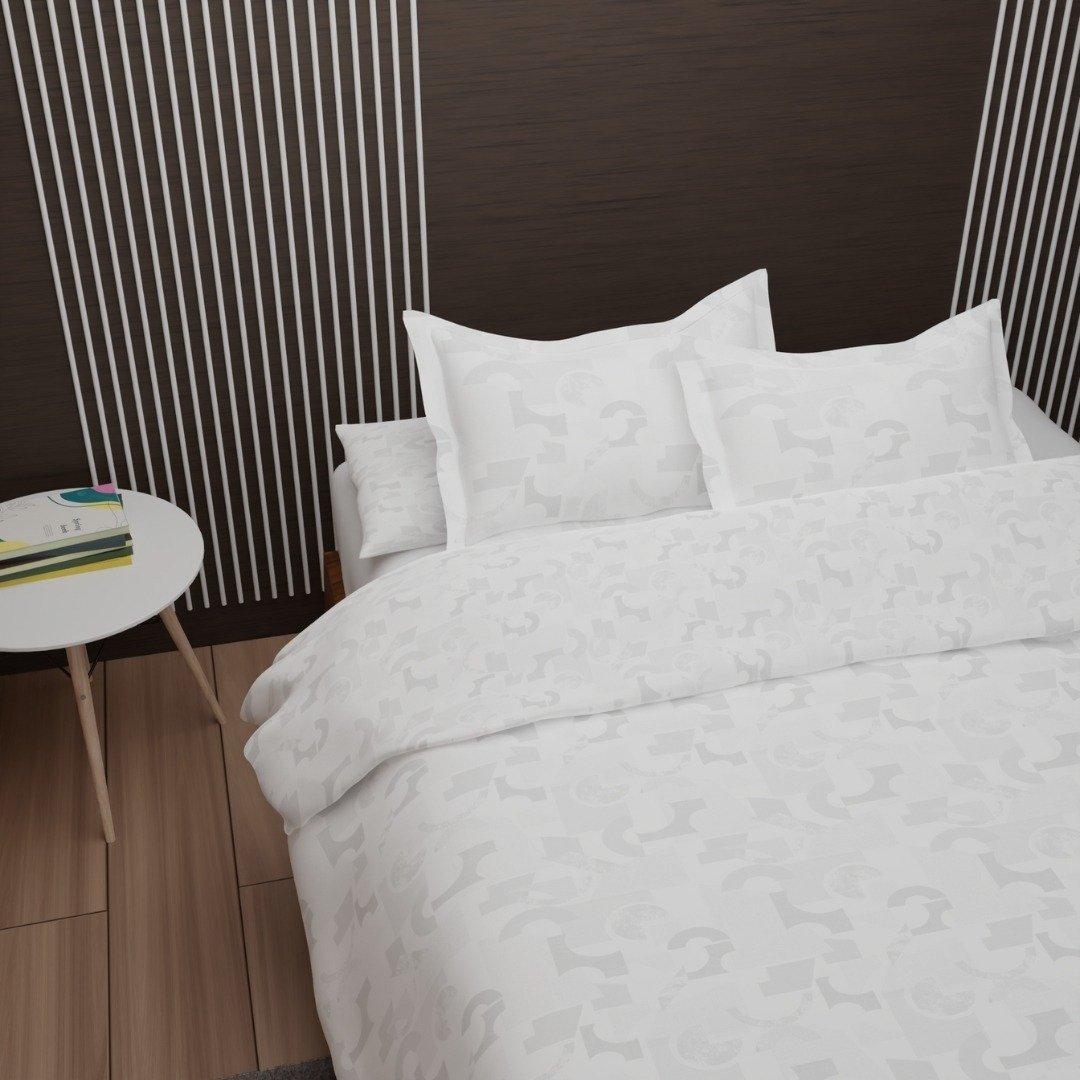 

Symbolic 5pcs duvet cover set white 220x240 cm