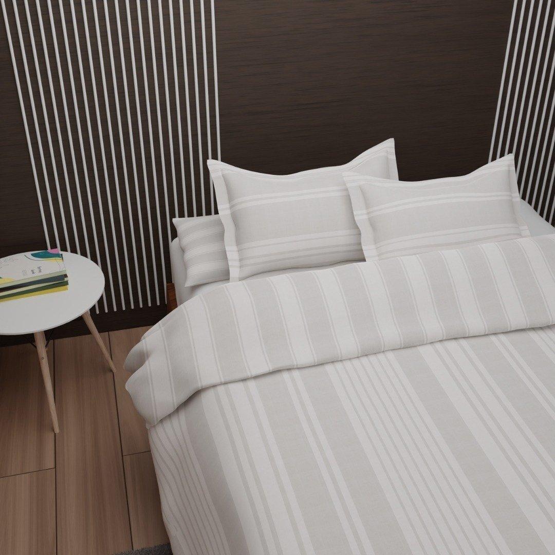 

Brecon 5pcs duvet cover set taupe 240x260 cm