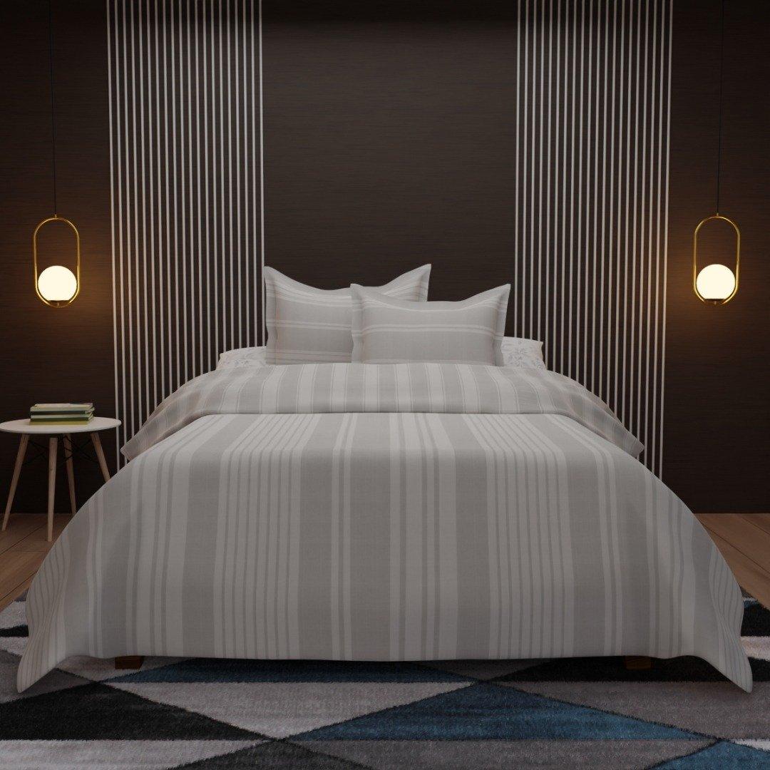 

Brecon 5pcs comforter set taupe 200x200 cm