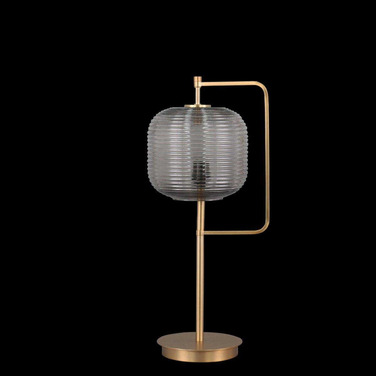 

Glaze table lamp gold/grey h54. 61 cm