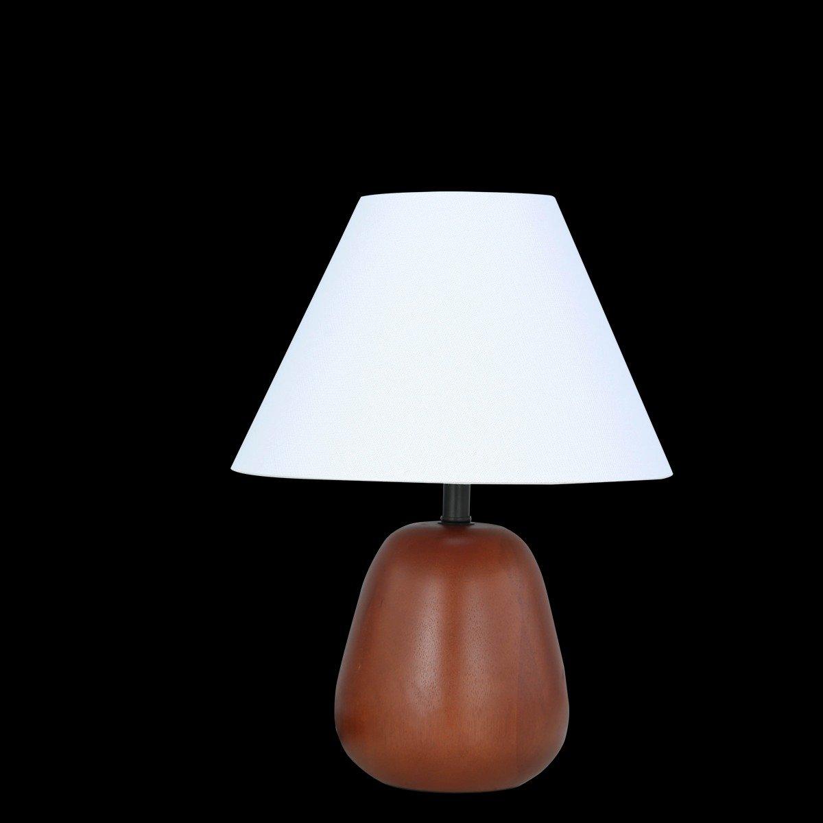 

Wallnut table lamp white h40 cm