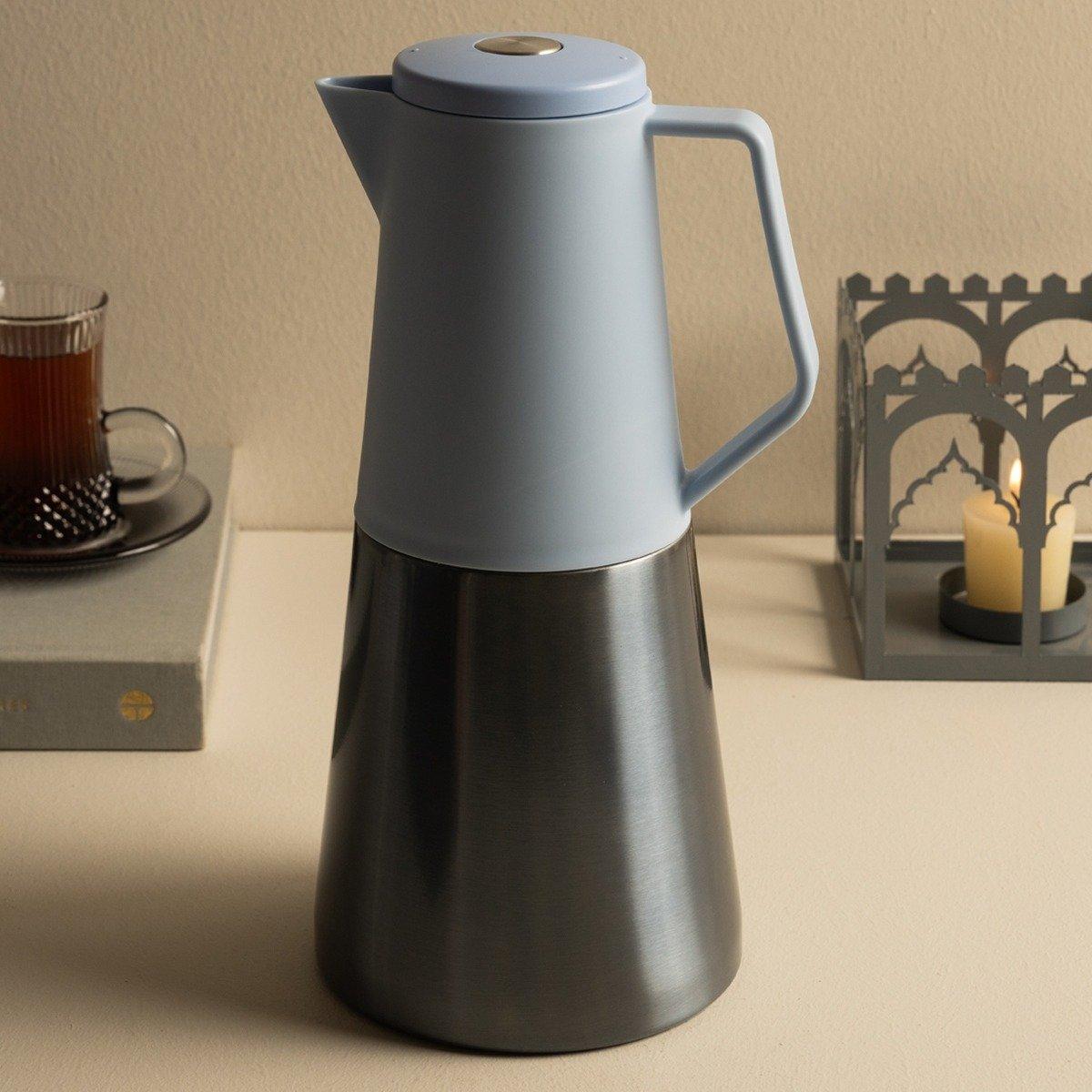 

Athens stainless steel tea server light blue 1. 2 litre