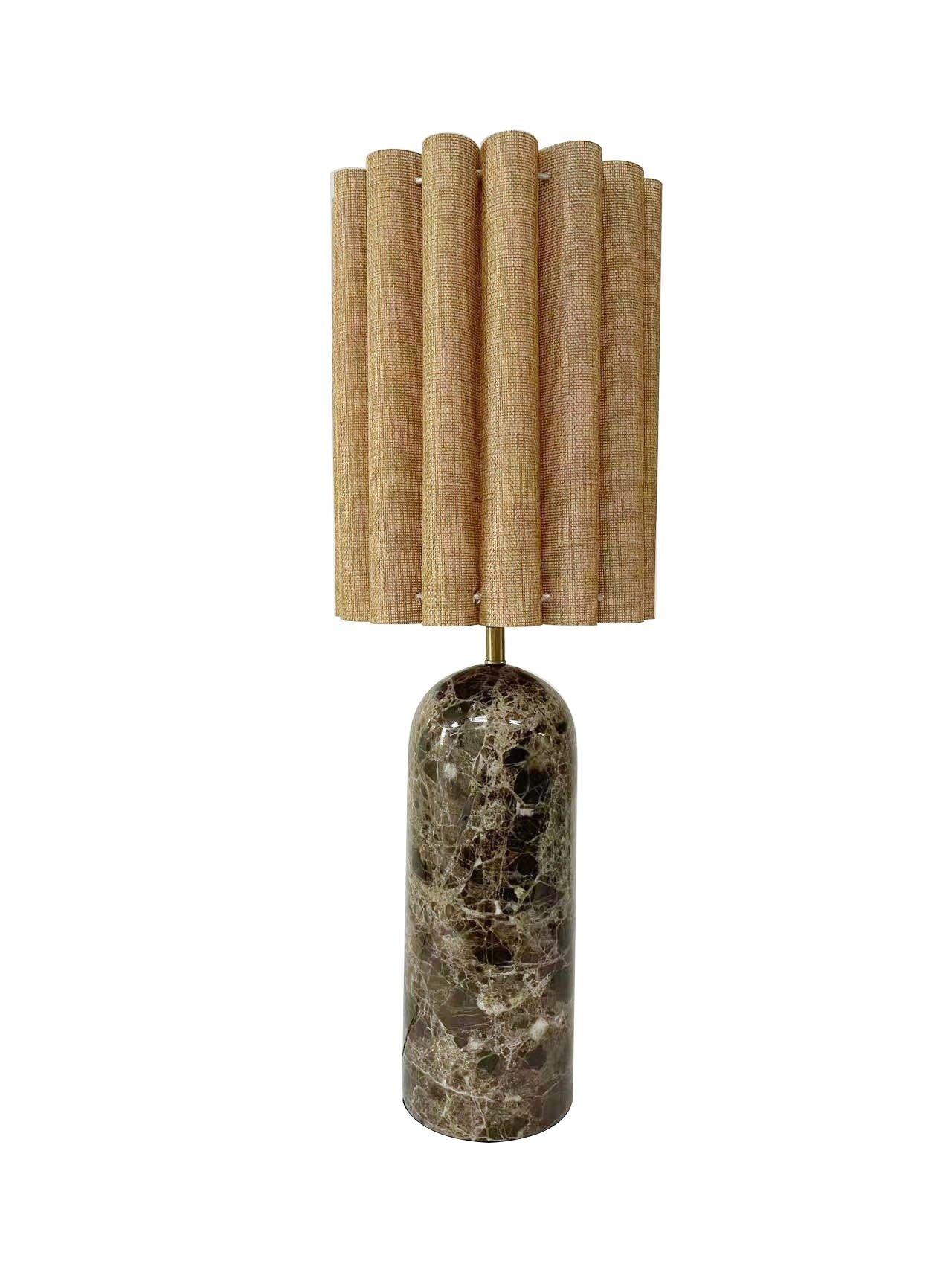 

Missy marble table lamp brown h:64 x d:21 cm