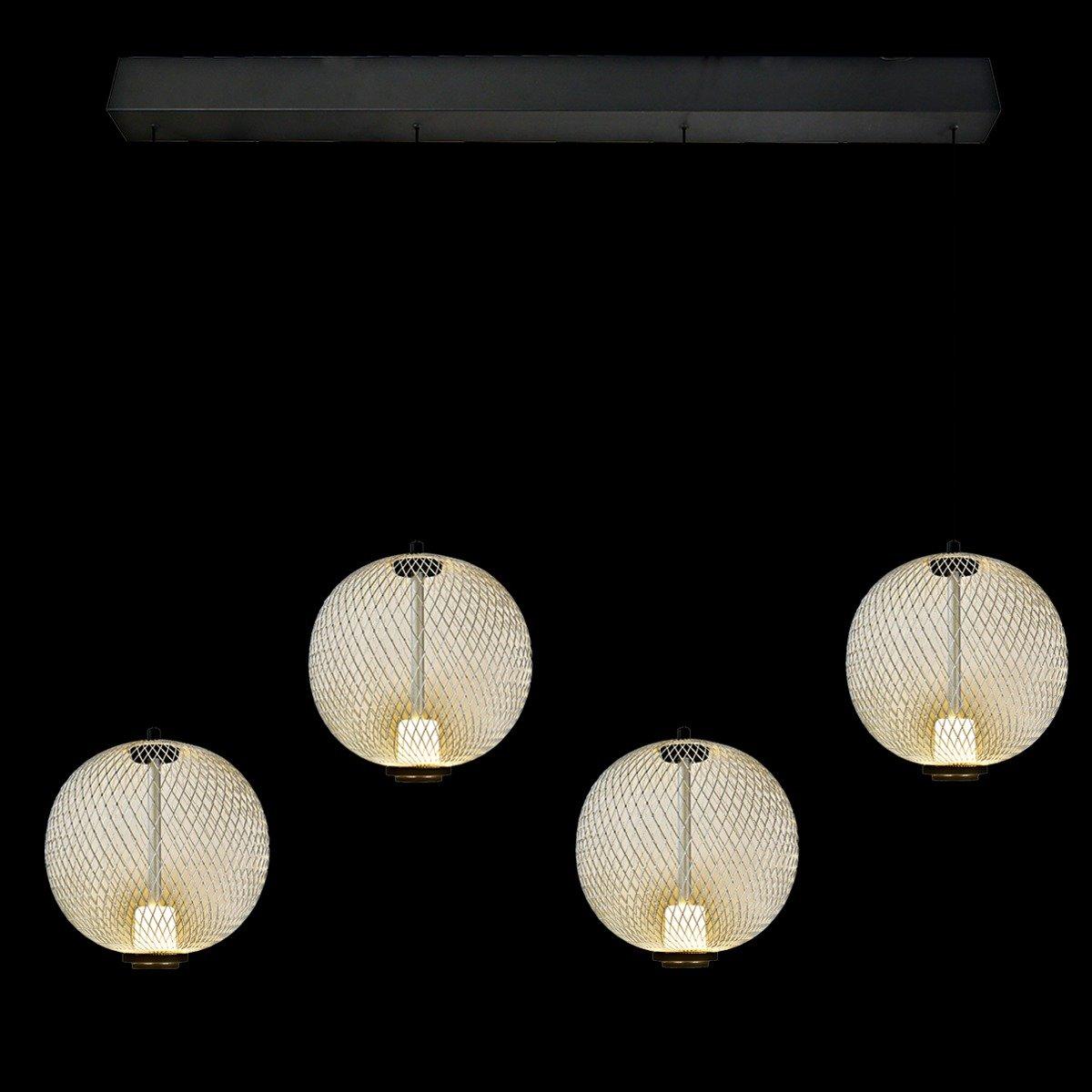 

Duni pendant lamp black/silver 150 cm