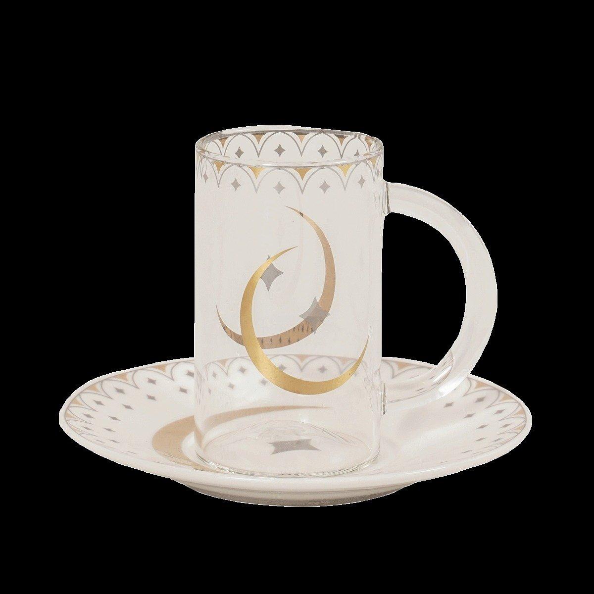 

Gamrah new bone istikana set 6pcs gold