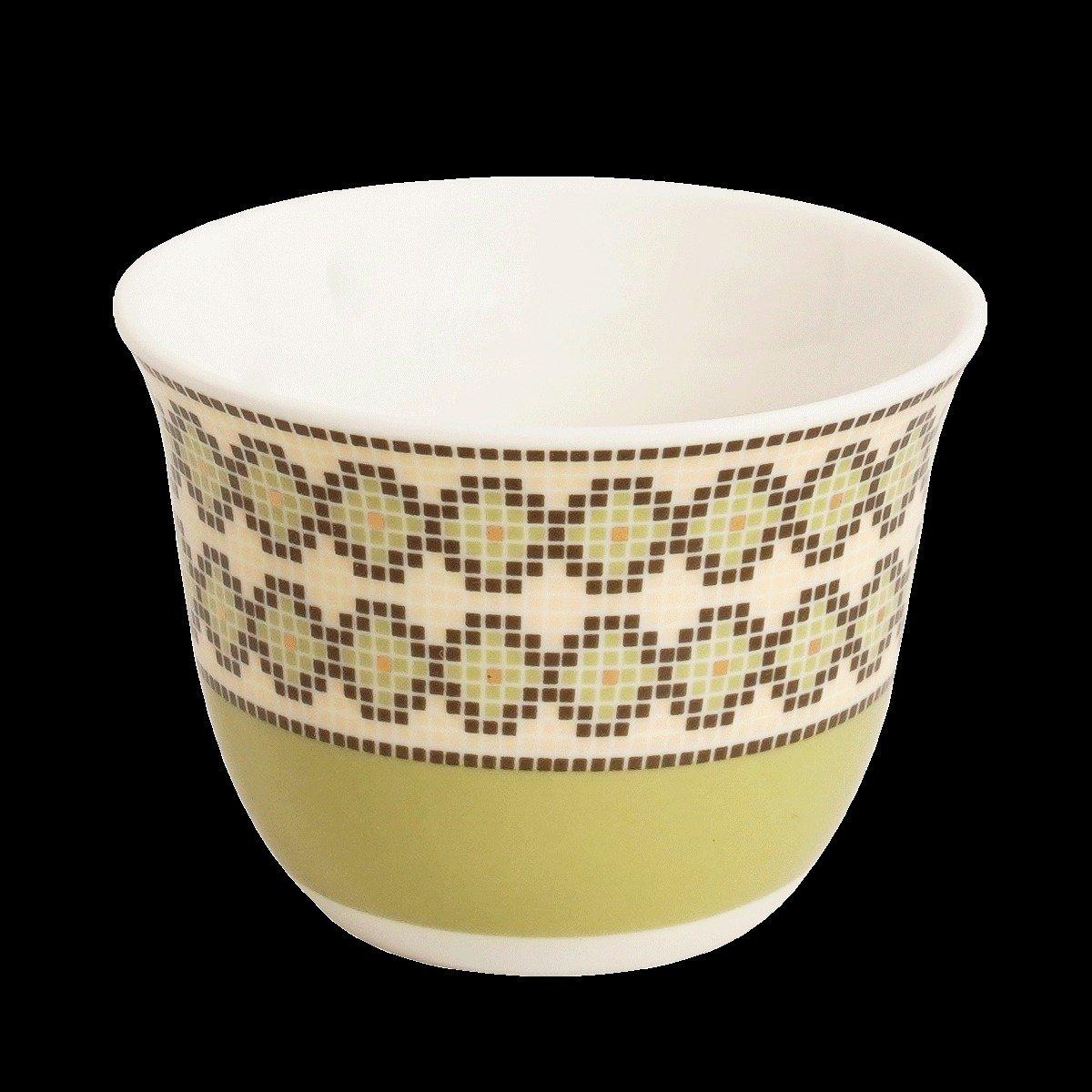 

Nasij new bone gahwa cup set 6pcs green