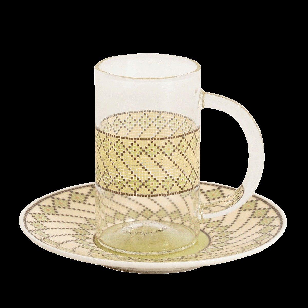 

Nasij new bone istikana set 6pcs green