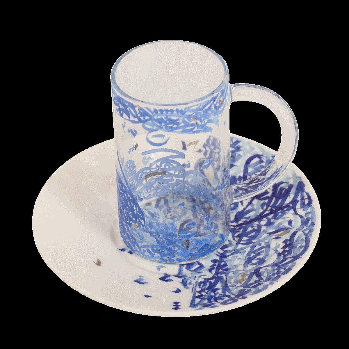 

Almidad new bone istikana set 6pcs blue