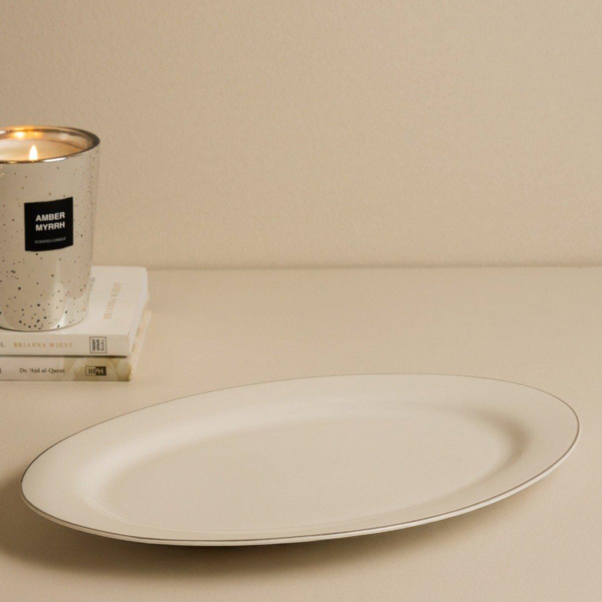 

Essen new bone serving plate 1pc black