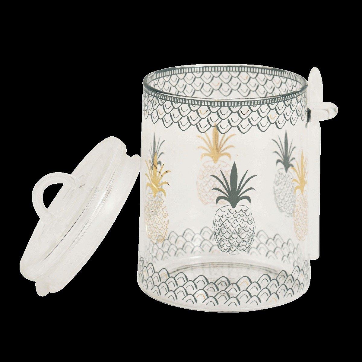 

Saify glass sugar pot 1pc green