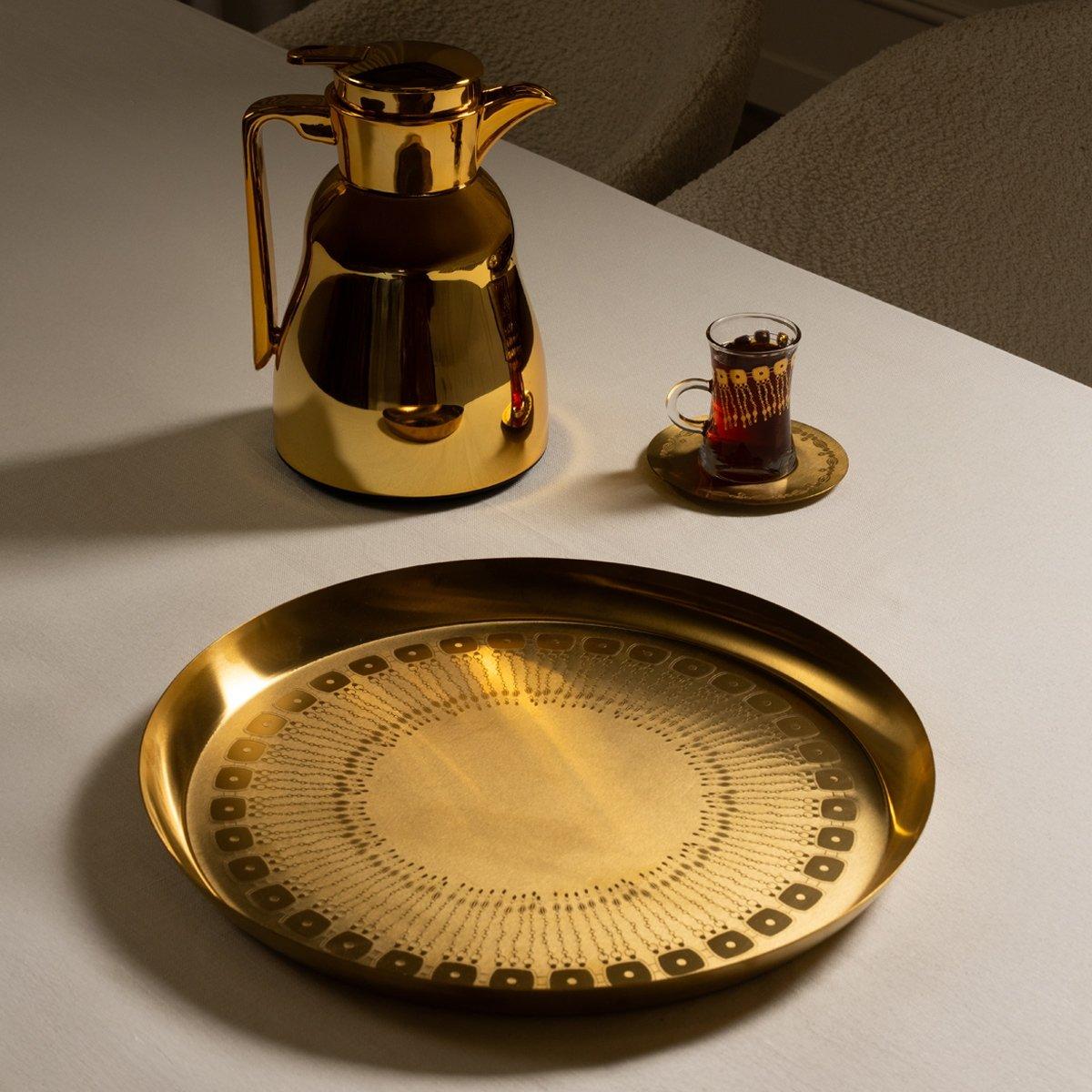 

Hamma metal tray gold 38x2. 8 cm