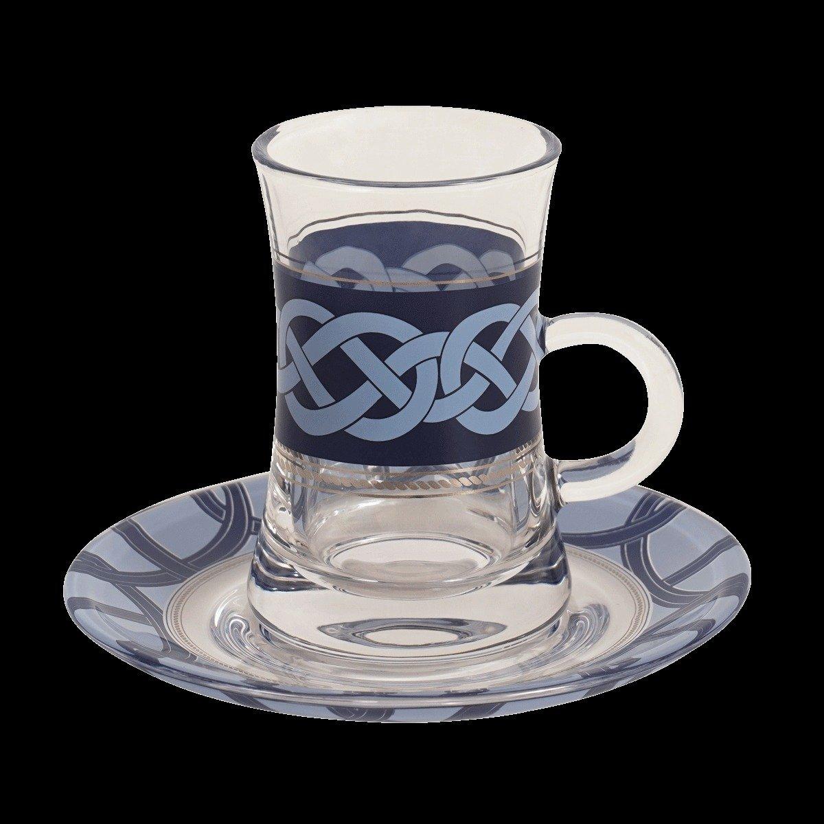 

Marine glass istikana set 6pcs blue