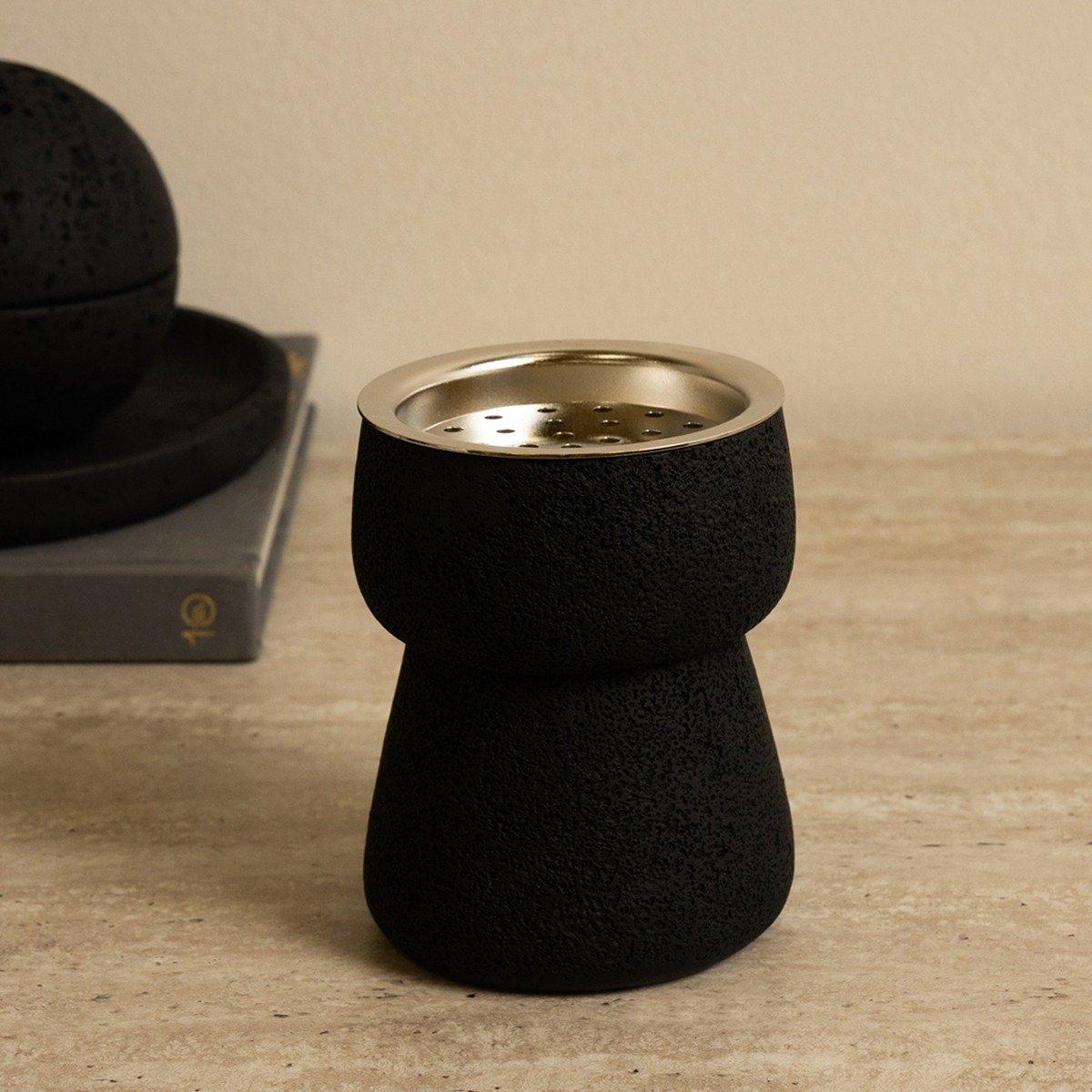 

Cupa resin mubkhar black 9. 4x9. 4x12 cm