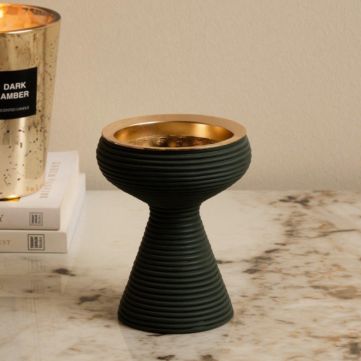 

Plane mubkhar dark green 9. 5x9. 5x11. 5 cm