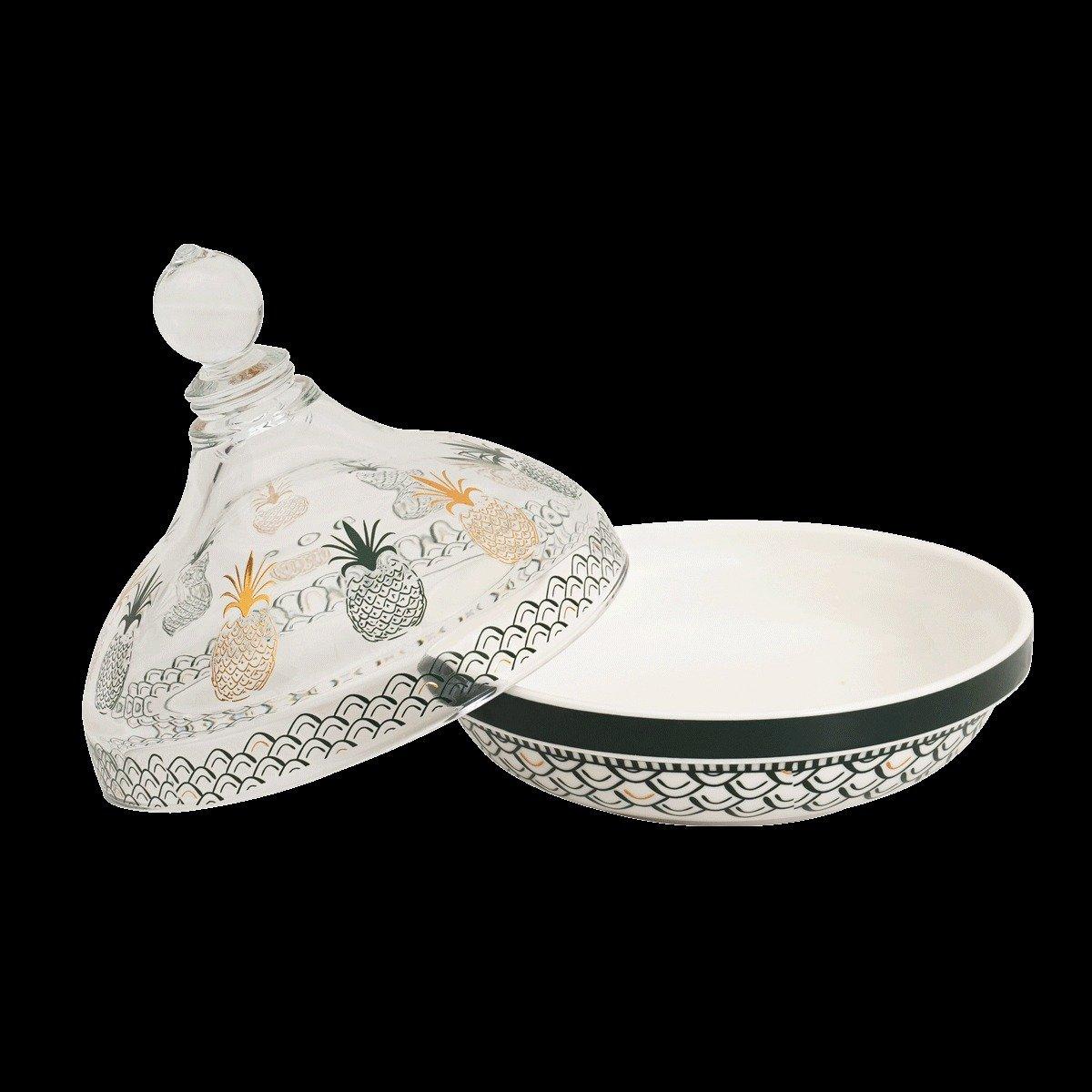 

Saify date plate green 13 cm