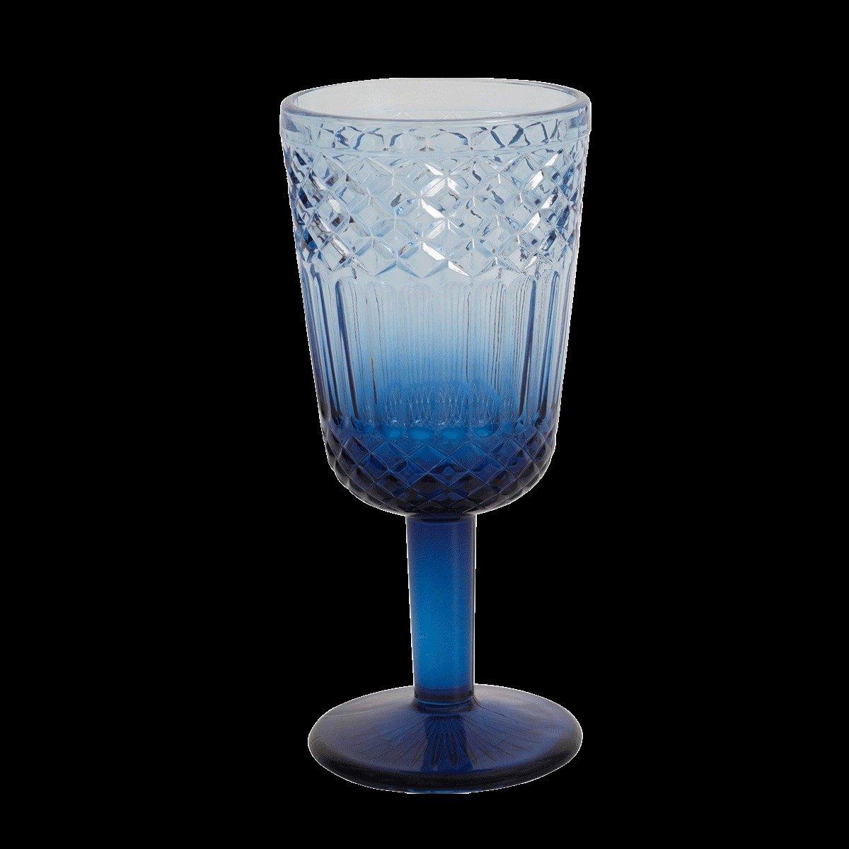 

Diamond stem glass blue 310cc