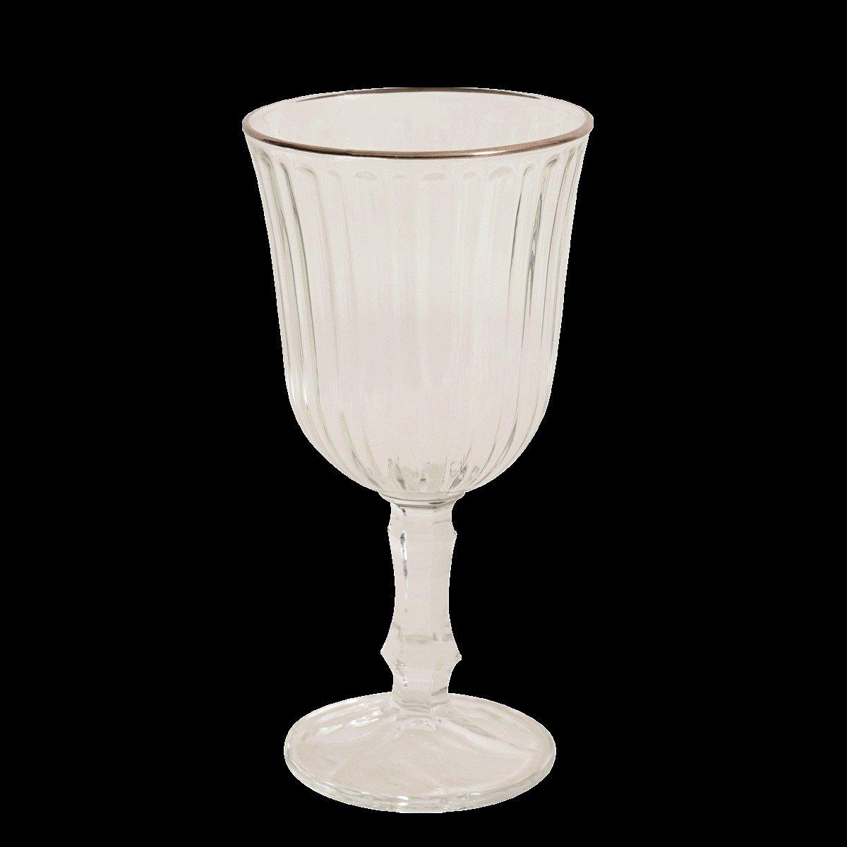 

Ribbed stem glass clear 240cc