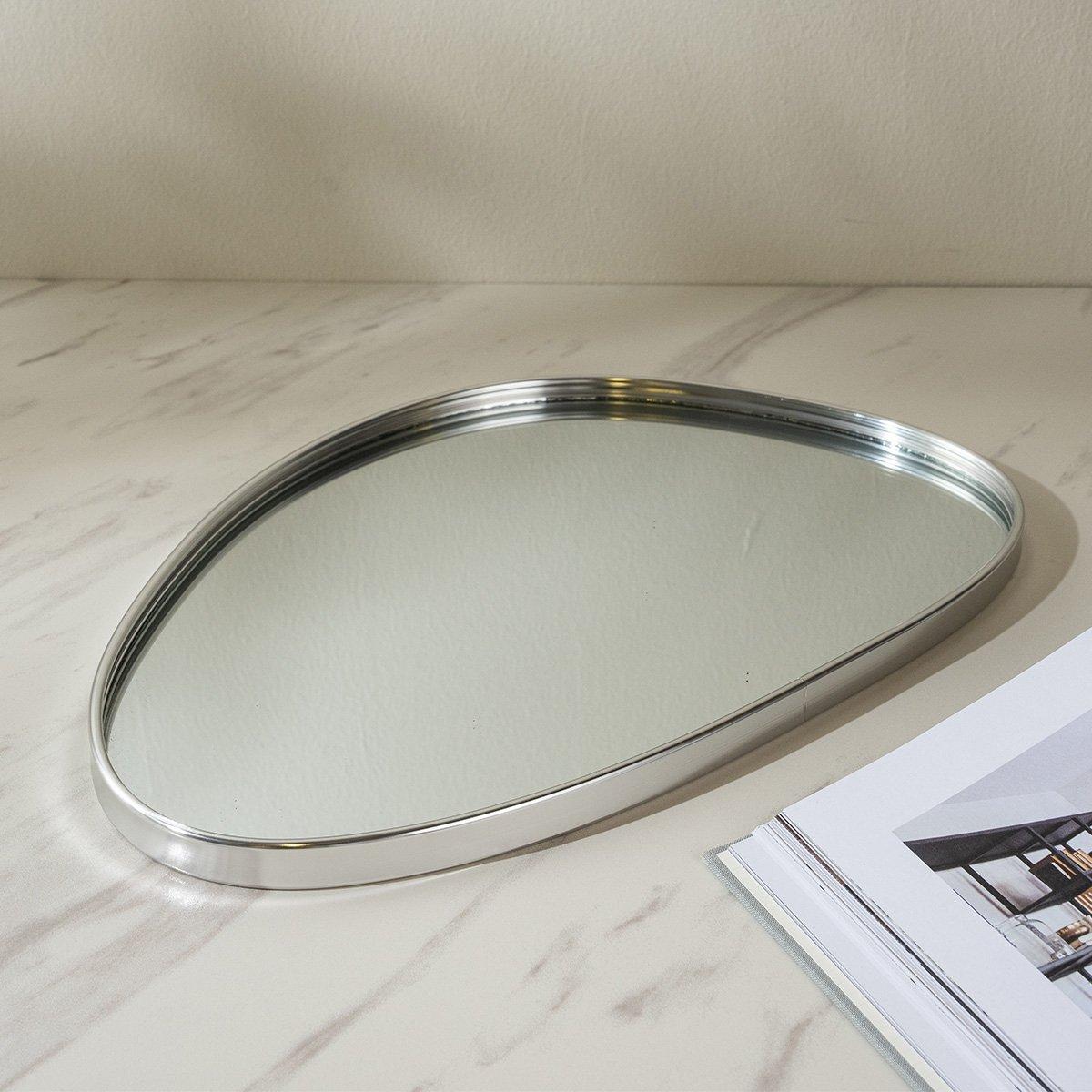 

Gastro glass deco tray silver 35. 3x24x1. 5 cm