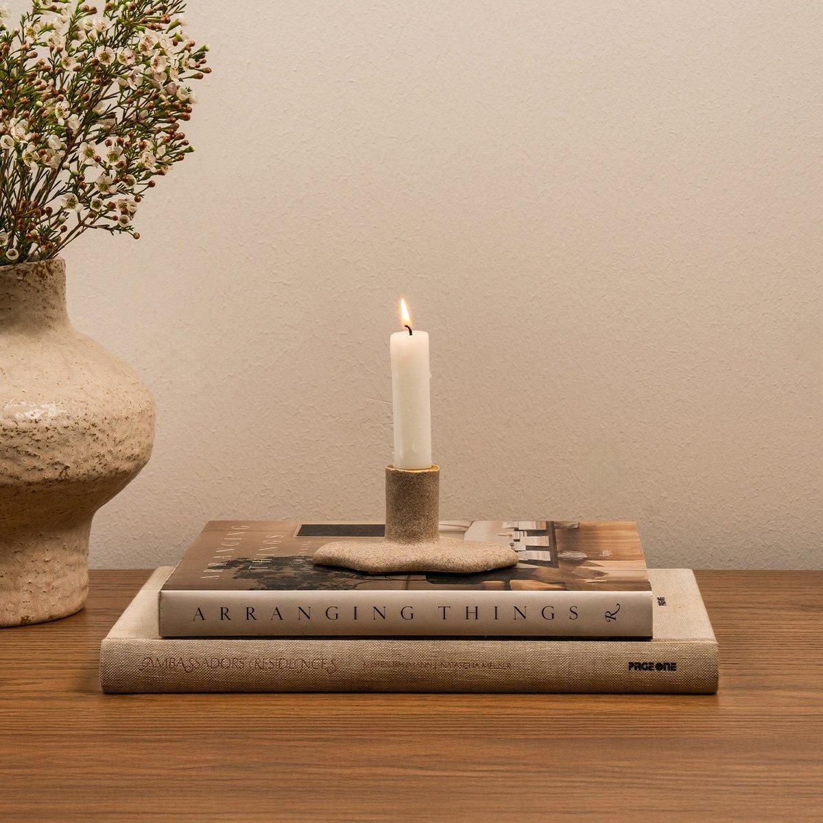 

Lamba candle holder terracotta 12x8x5. 5 cm