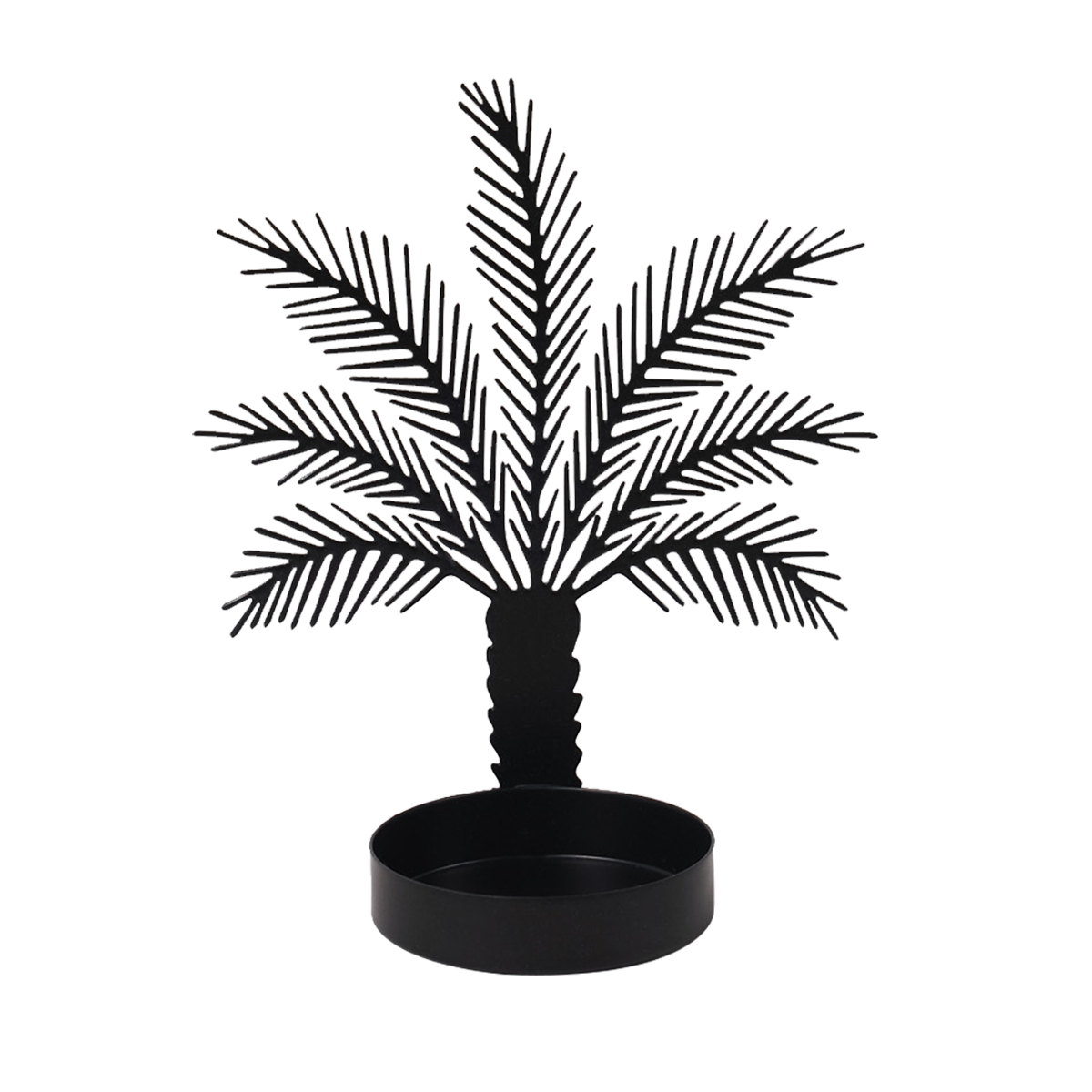 

Tamra metal candle holder black 7x7x10 cm