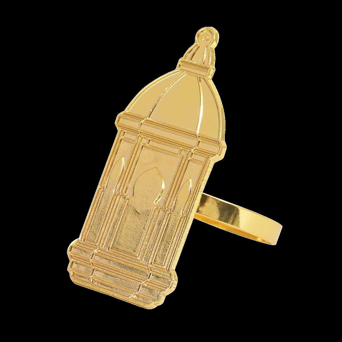 

Qaser metal napkin rings gold