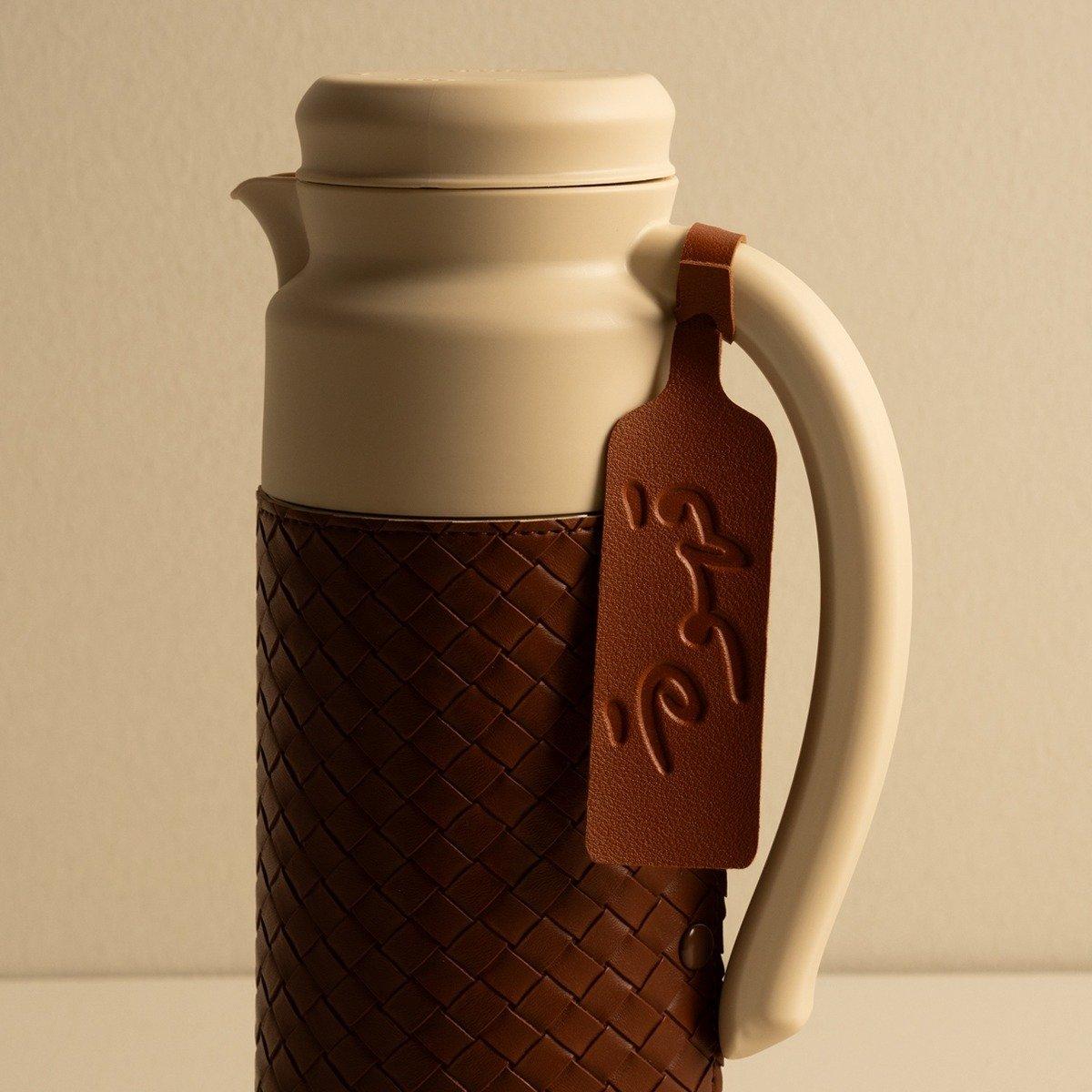 

Leather coffee tag brown 3. 5x0. 1x10 cm