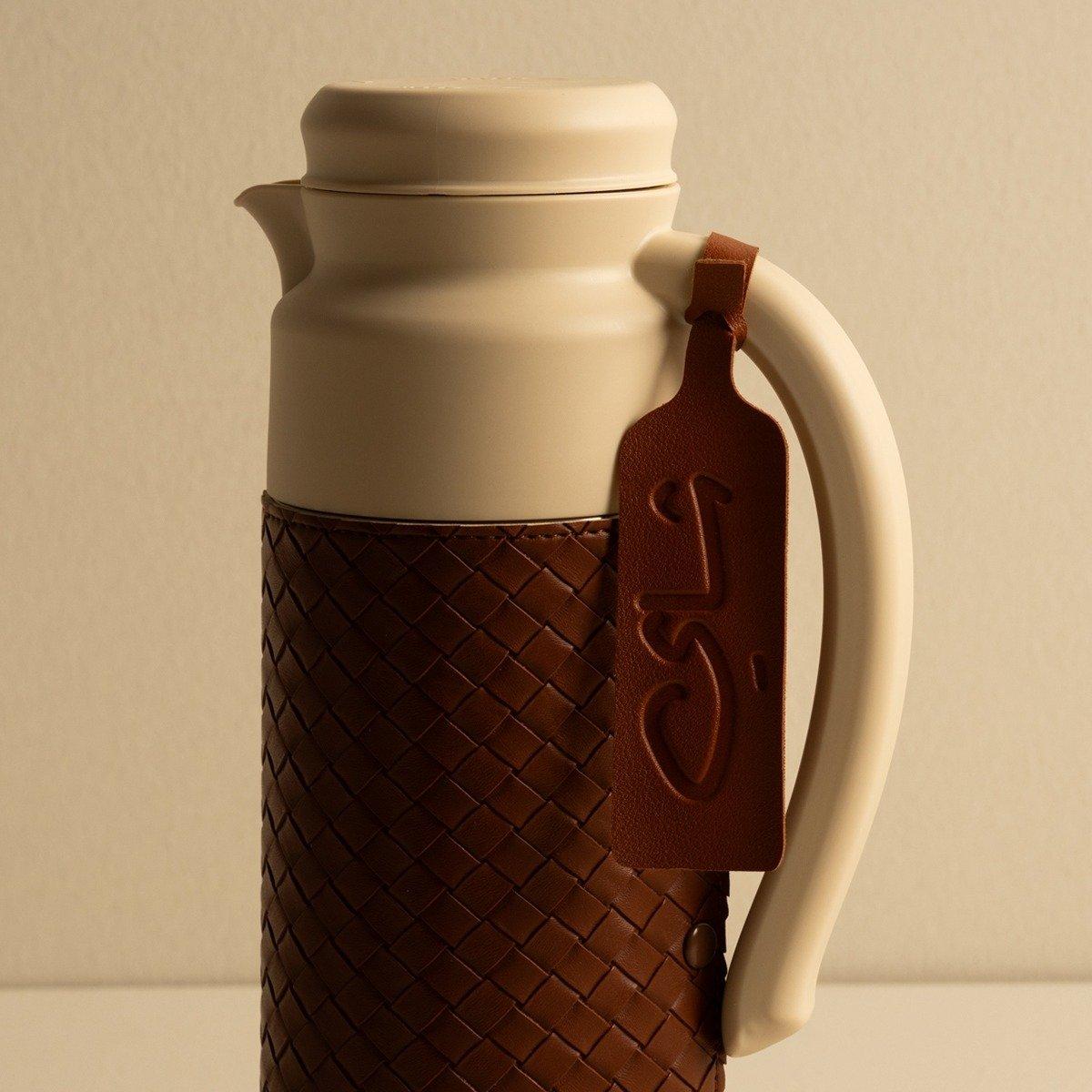 

Leather tea tag brown 3. 5x0. 1x10 cm