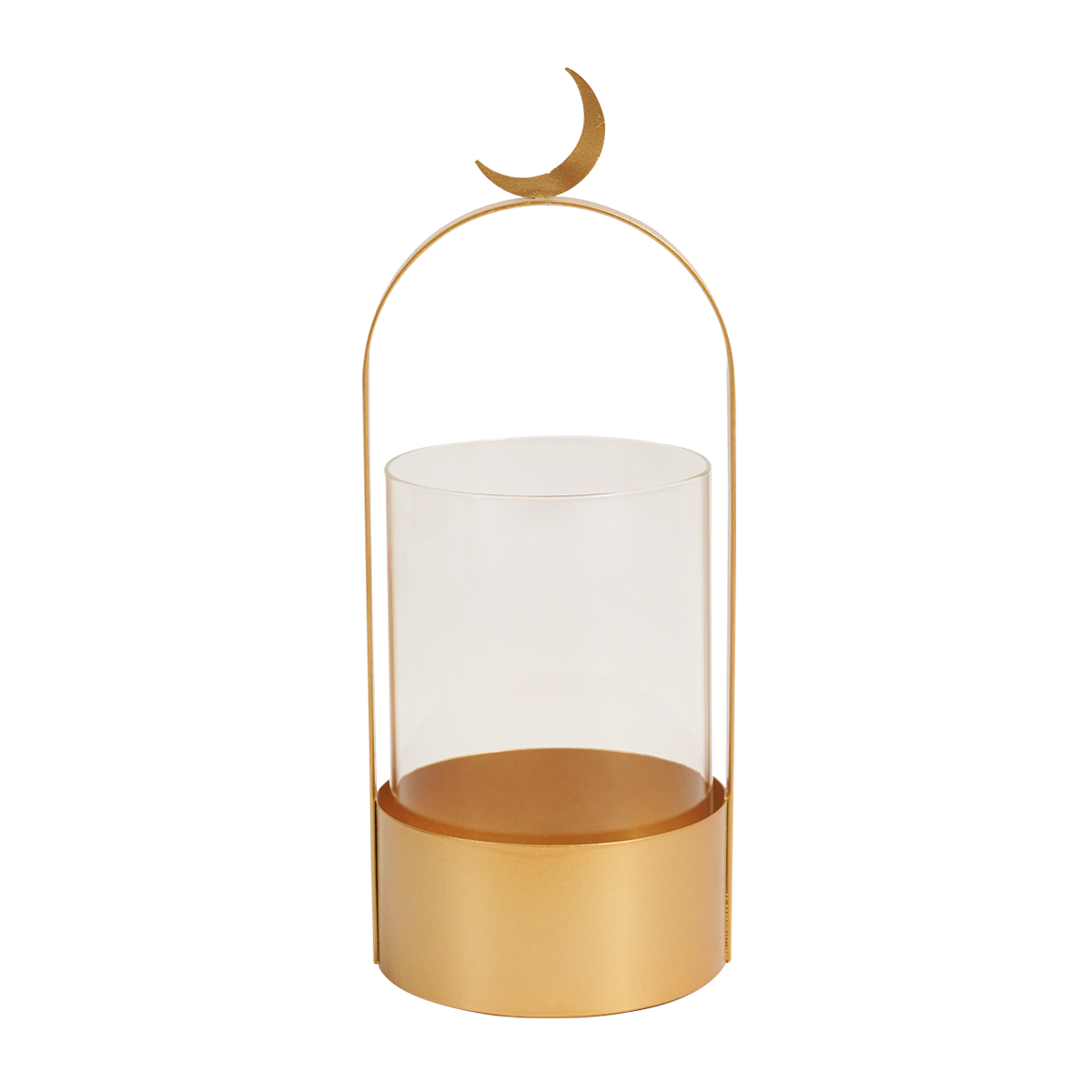 

Gamrah metal lantern gold 10. 5x10. 5x27 cm