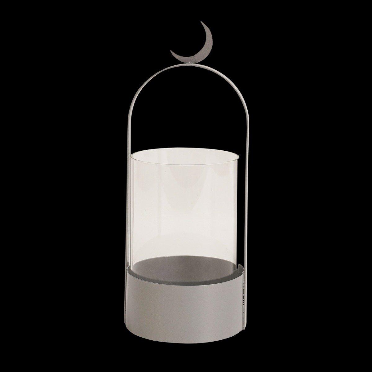

Gamrah metal lantern silver 10. 5x27 cm