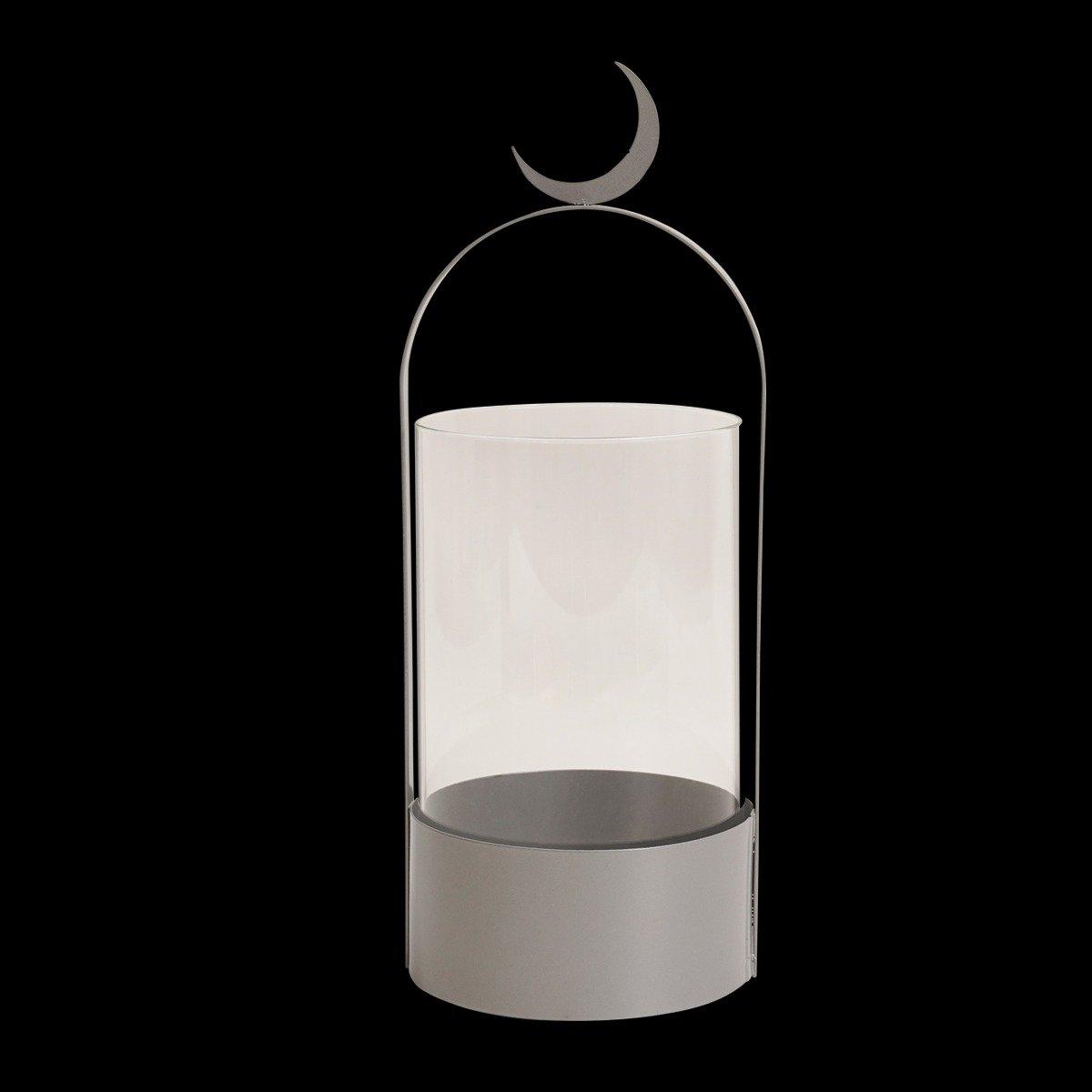 

Gamrah metal lantern silver 12. 5x30 cm