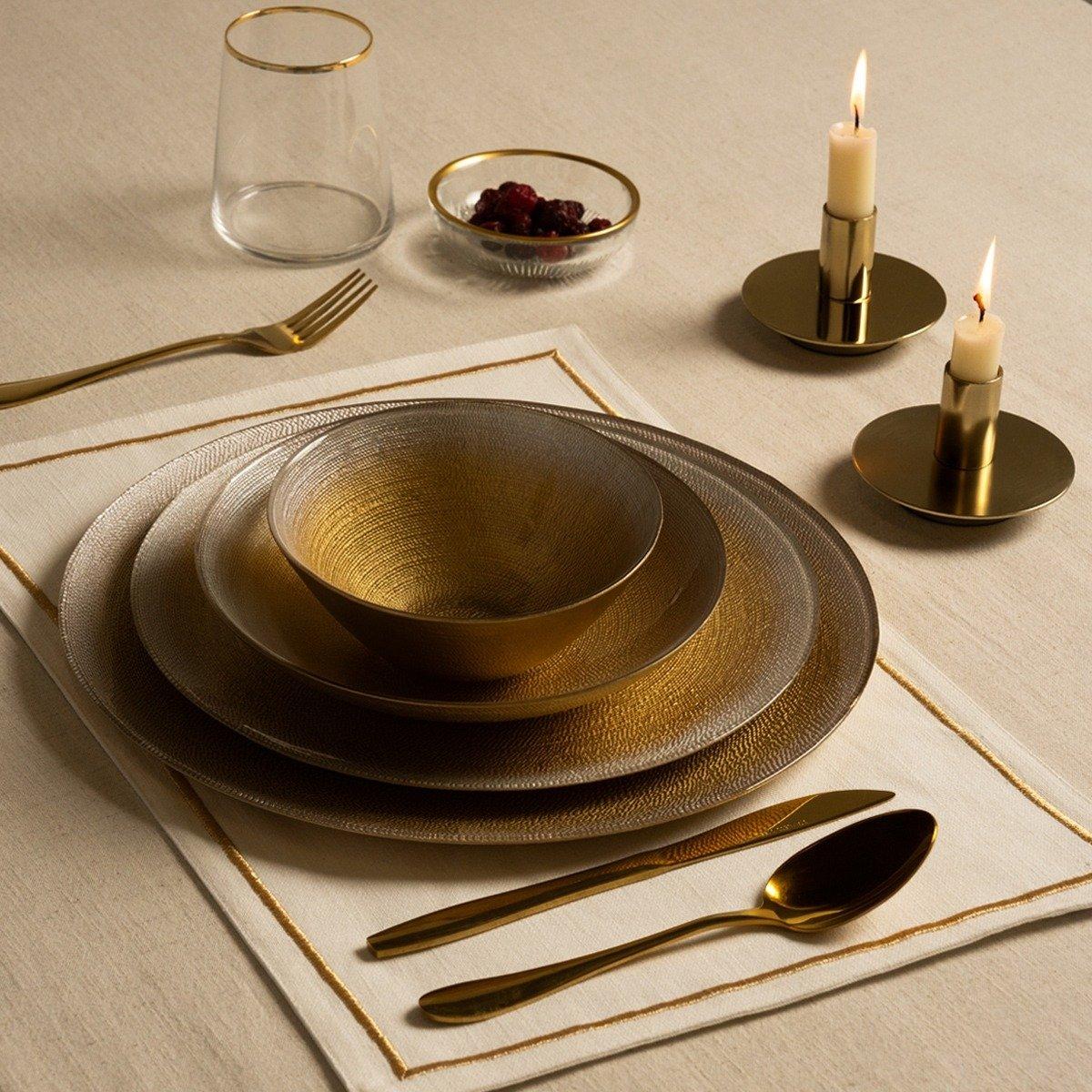 

Athena glass dinner plate white d:28 x h:1. 4 cm