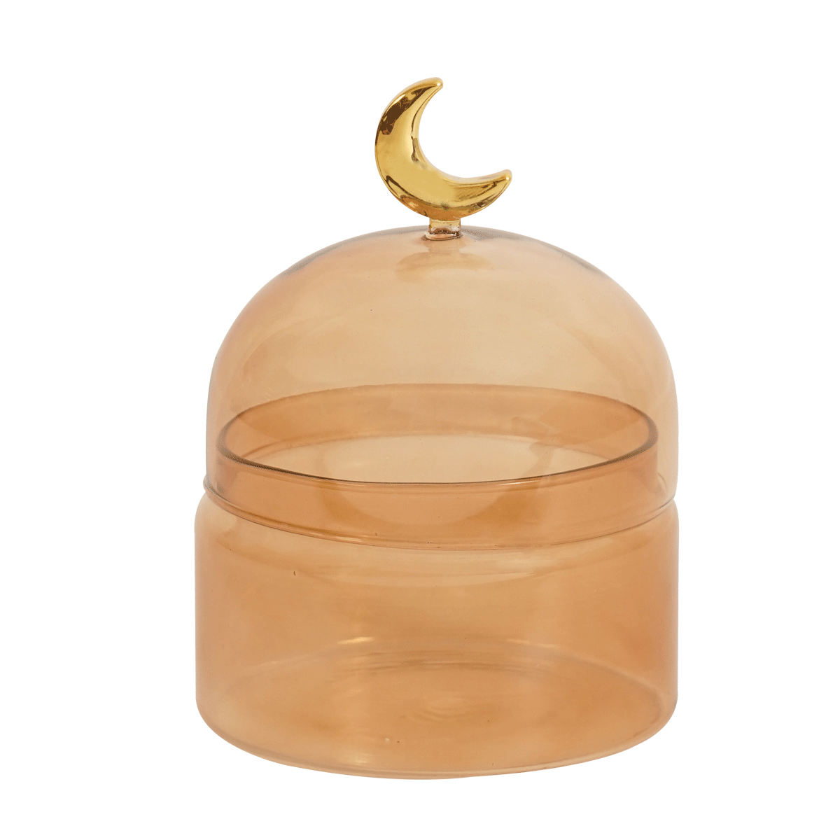 

Gamrah glass deco jar beige 9x9x12 cm