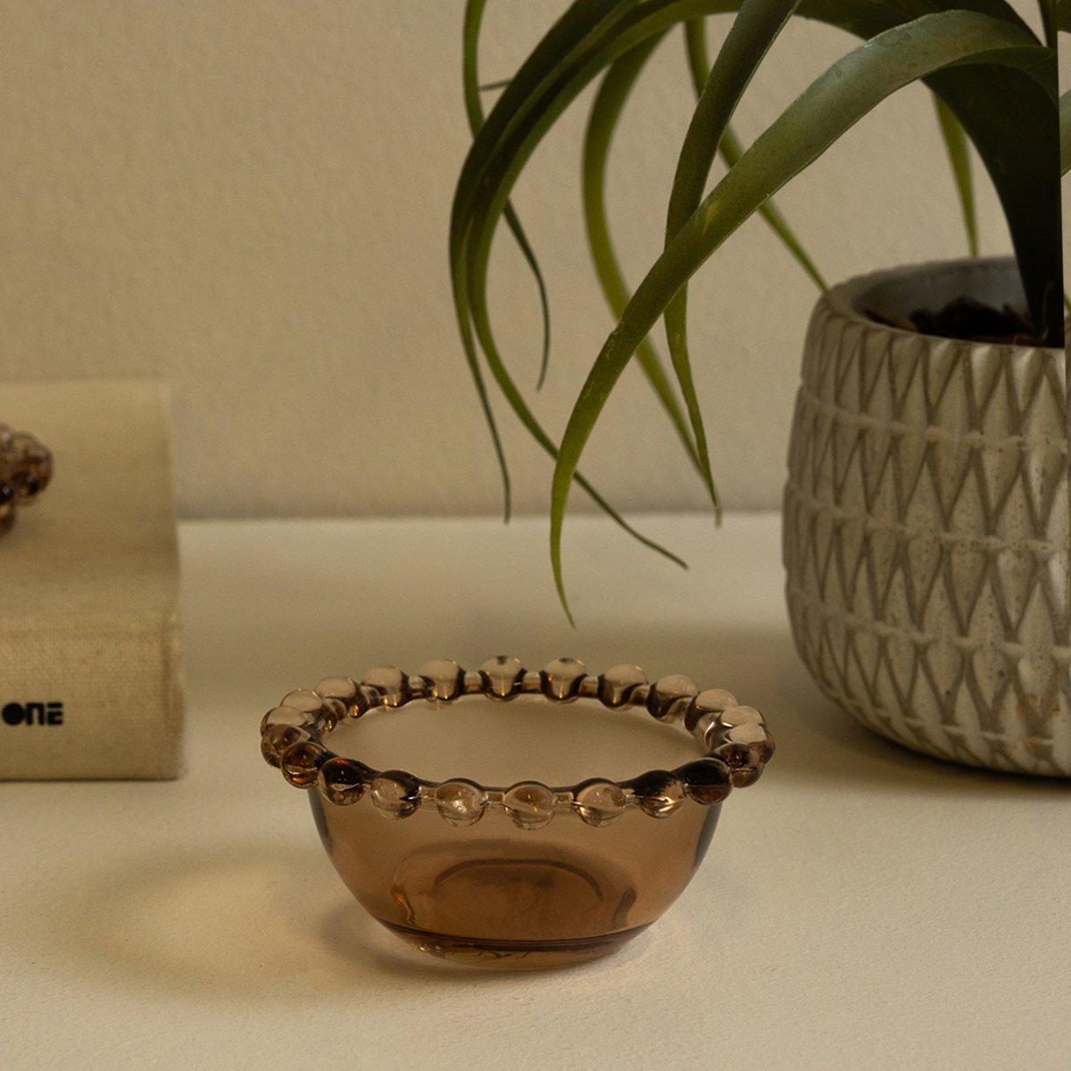 

Perlen treat bowl beige d:8. 5 x h:4 cm