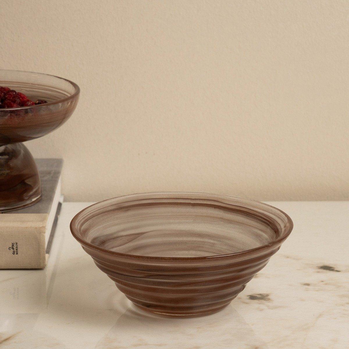 

Cloudy dipping bowl brown d:16 x h:6. 2 cm