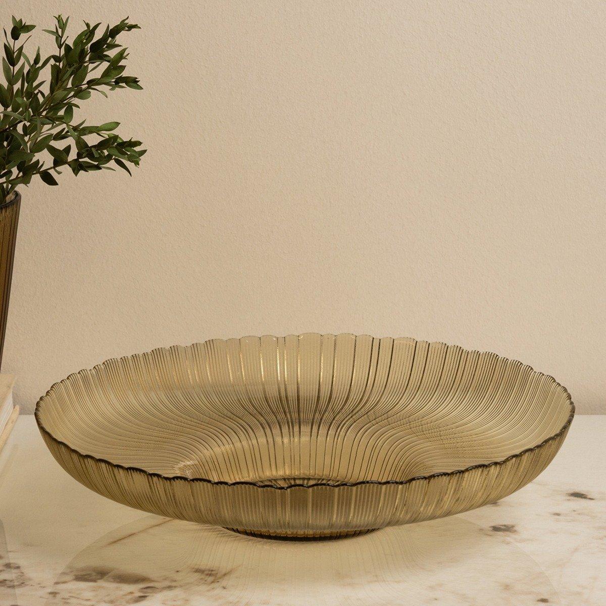 

Penny centerpiece bowl beige d:34. 5 x h:7. 5 cm