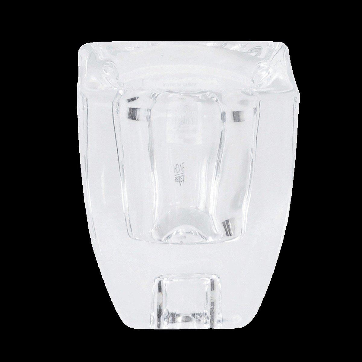 

Ober glass candle holder clear 6. 5x6. 5x7 cm