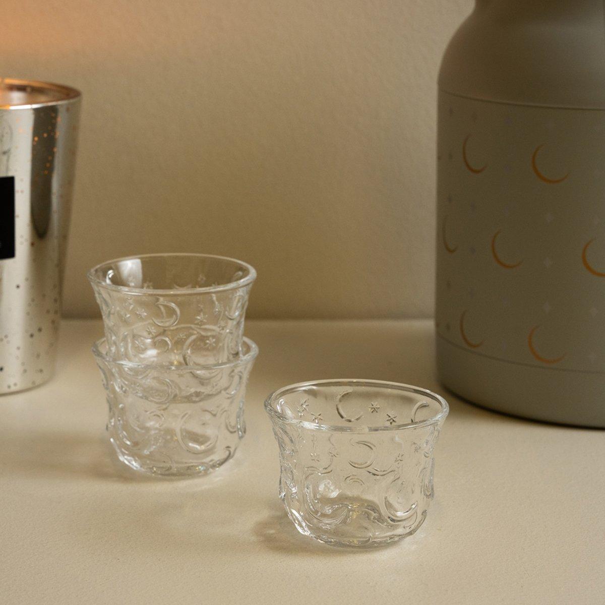 

Gamrah glass gahwa cup set 6pcs clear