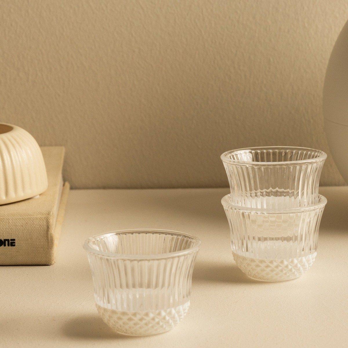 

Edelstein glass gahwa cup set 6pcs cream