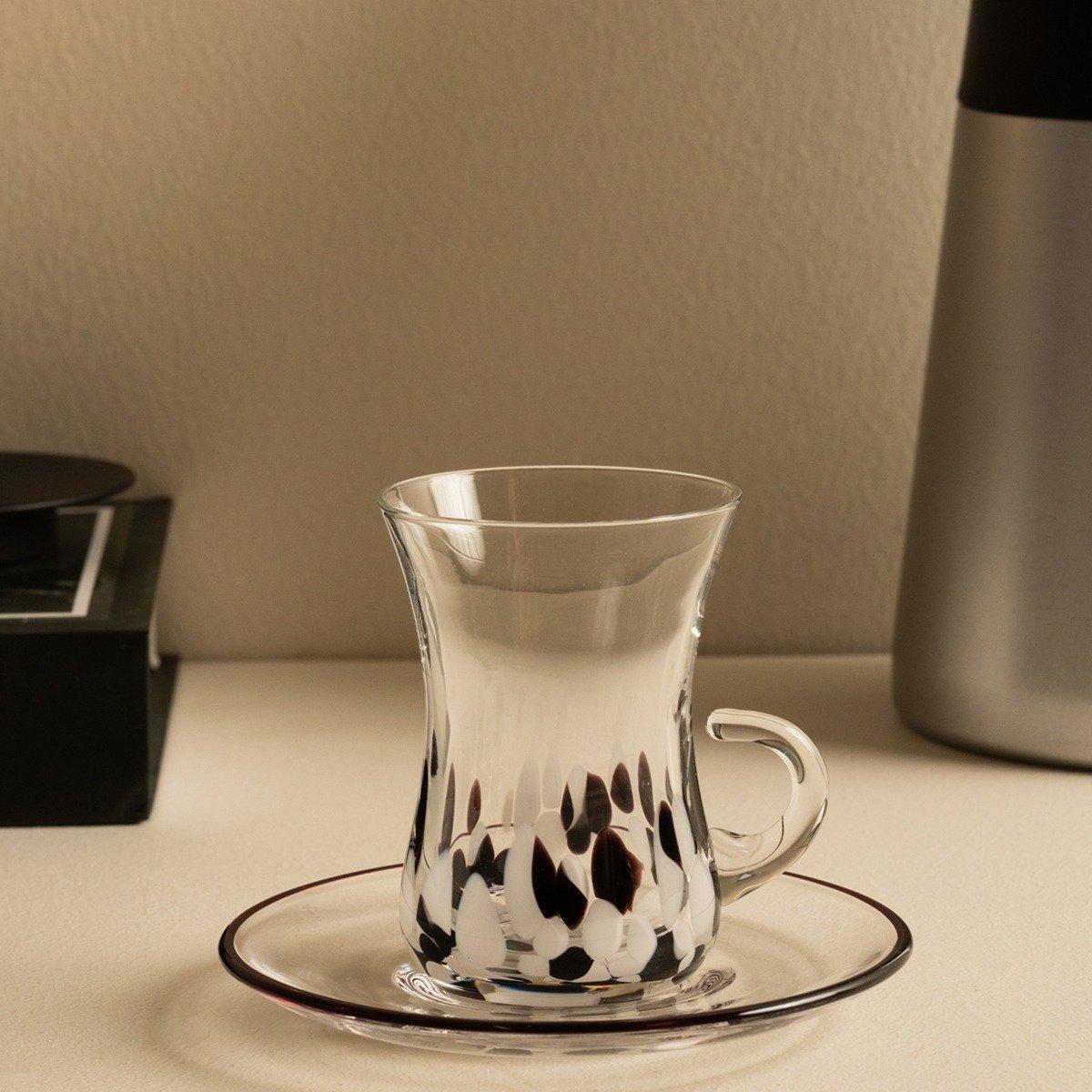 

Geroll glass istikana set 6pcs brown