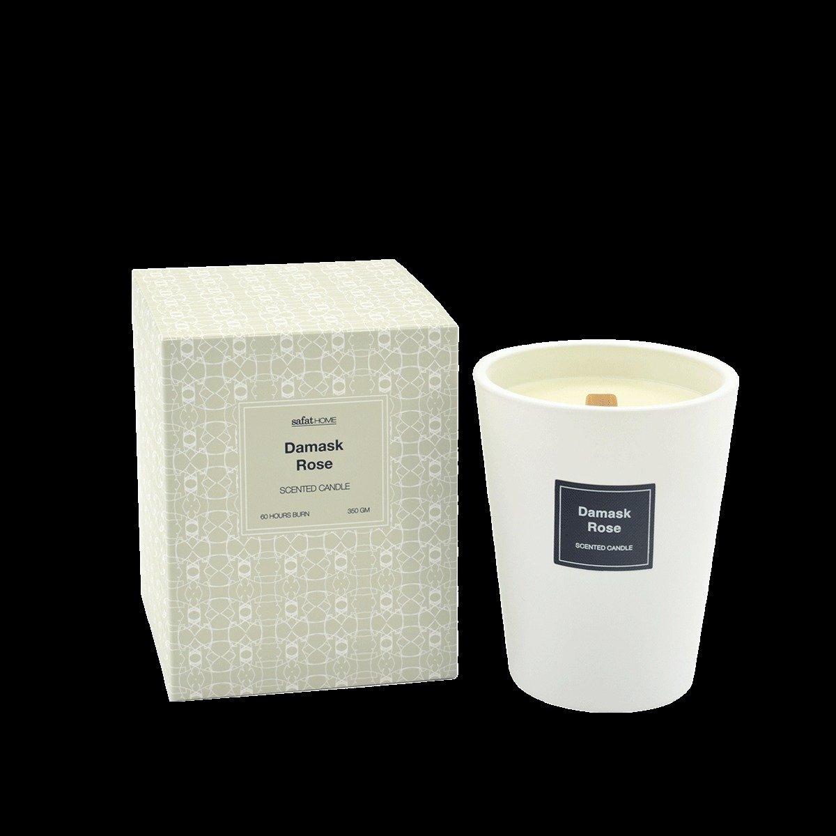 

Damask rose scented candle 350 gm