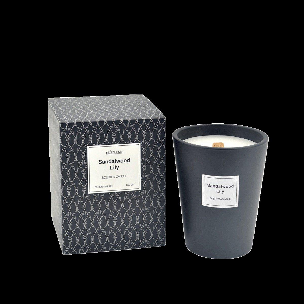 

Sandalwood lily scented candle 350 gm