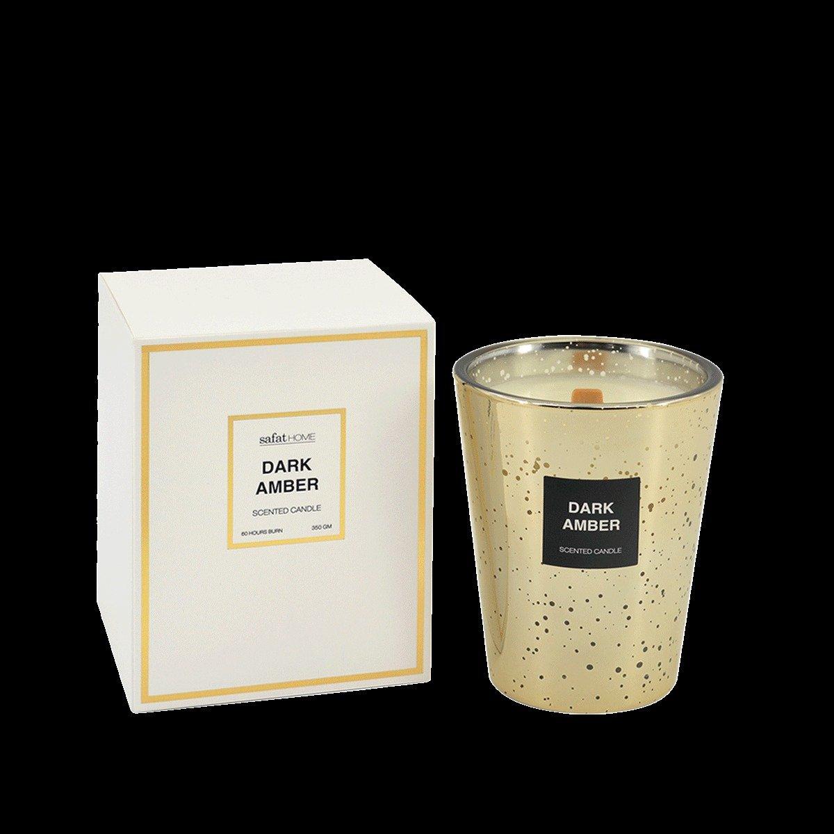 

Dark amber scented candle 350 gm