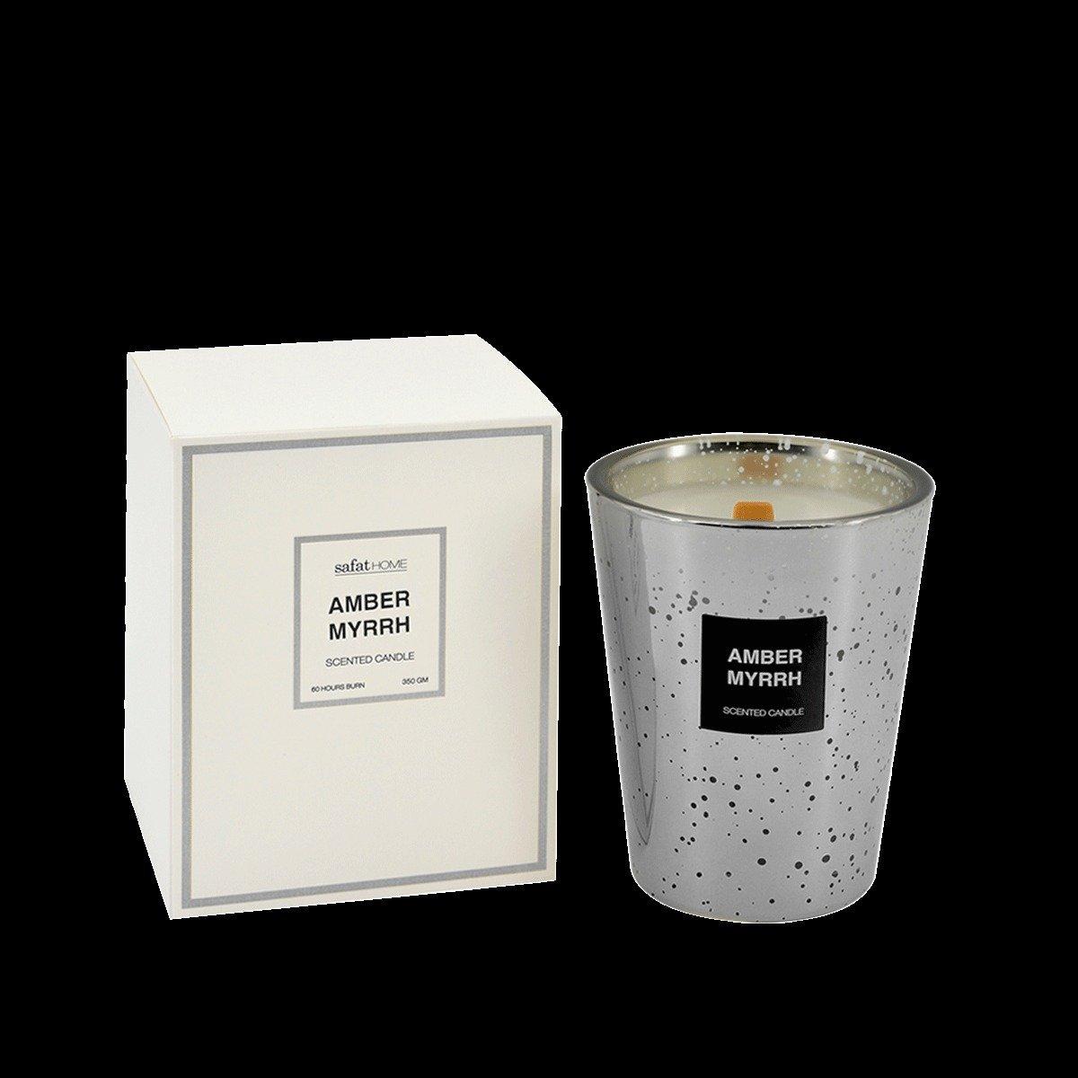 

Amber myrrh scented candle 350 gm