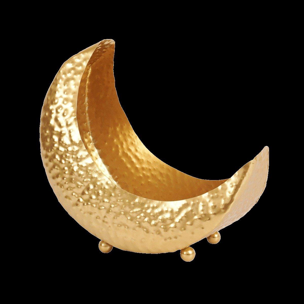 

Gamrah metal deco plate gold 26. 7x14x22 cm