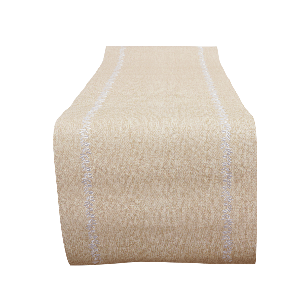 

Leaf pvc table runner beige 40x145 cm