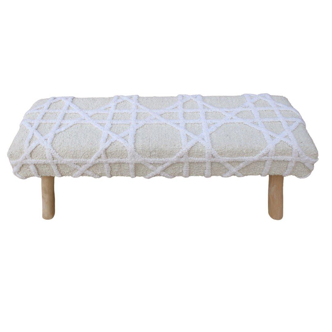 

Cane bench cream 120 x 40 cm